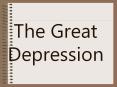 The Great Depression PowerPoint PPT Presentation