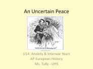 An Uncertain Peace