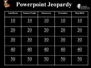 Powerpoint Jeopardy