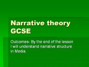 Narrative theory GCSE