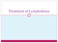 Treatment of Lymphedema PowerPoint PPT Presentation