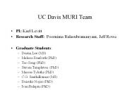 UC Davis MURI Team