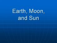 Earth, Moon, and Sun