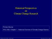 Historical Perspectives on Climate Change Research