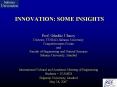 INNOVATION: SOME INSIGHTS PowerPoint PPT Presentation