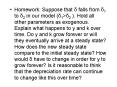 Homework: Suppose that d falls from d1 to d2 in our model (d1>d2 ). Hold all other parameters as exogenous. Explain what happens to y and k over time. Do y and k grow forever or will they eventually arrive at a steady state? How does the new steady state PowerPoint PPT Presentation