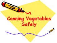 Canning Vegetables Safely