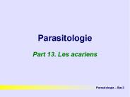 Parasitologie
