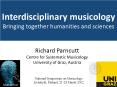 Interdisciplinary musicology Bringing together humanities and sciences PowerPoint PPT Presentation