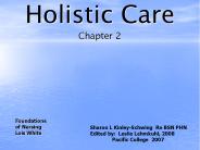 Holistic Care Chapter 2