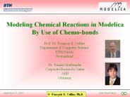Modeling Chemical Reactions in Modelica By Use of Chemo-bonds