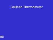 Galilean Thermometer