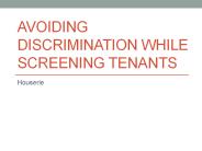 Reasons to hold onto good Tenants