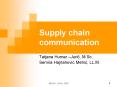 Supply chain communication PowerPoint PPT Presentation
