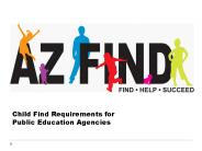 Child Find Requirements for   Public Education Agencies