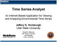 Time Series Analyst An Internet Based Application for Viewing and Analyzing Environmental Time Series PowerPoint PPT Presentation