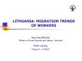 LITHUANIA: MIGRATION TRENDS OF WORKERS PowerPoint PPT Presentation