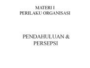 MATERI I PERILAKU ORGANISASI