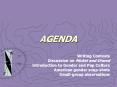 AGENDA PowerPoint PPT Presentation