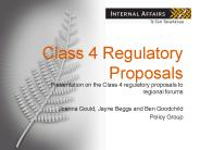 Class 4 Regulatory Proposals