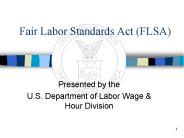 Fair Labor Standards Act (FLSA)