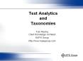Text Analytics and Taxonomies PowerPoint PPT Presentation