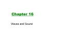 Waves and Sound PowerPoint PPT Presentation