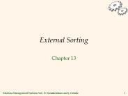 External Sorting