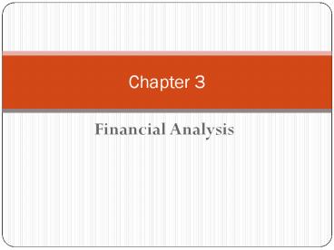 Financial Analysis