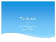Trends 2011