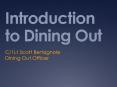 Introduction to Dining Out PowerPoint PPT Presentation