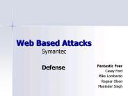 Web Based Attacks
