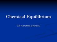 Chemical Equilibrium