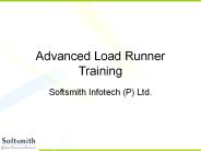 Advanced Load Runner Training
