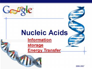 Nucleic Acids