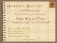 REGENTS CHEMISTRY PowerPoint PPT Presentation