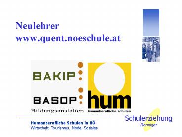Neulehrer www.quent.noeschule.at