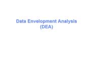 Data Envelopment Analysis (DEA)