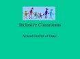 Inclusive Classrooms PowerPoint PPT Presentation