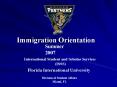 Immigration Orientation PowerPoint PPT Presentation