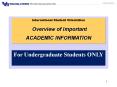 International Student Orientation PowerPoint PPT Presentation