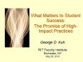 What Matters to Student Success: PowerPoint PPT Presentation