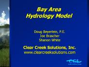 Bay Area Hydrology Model