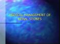 MEDICAL MANAGEMENT OF RENAL STONES PowerPoint PPT Presentation