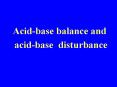 Acid-base balance and PowerPoint PPT Presentation