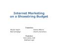 Internet Marketing on a Shoestring Budget PowerPoint PPT Presentation