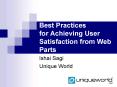 Best Practices for Achieving User Satisfaction from Web Parts PowerPoint PPT Presentation