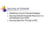Securing an Extranet