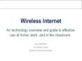 Wireless Internet PowerPoint PPT Presentation
