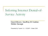 Inferring Internet Denial-of-Service Activity